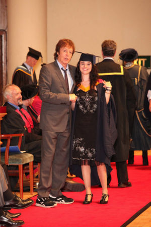 Graduation BA(Hows) Music with Sir Paul McCartney